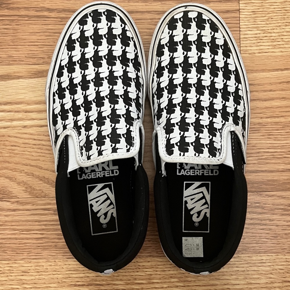 Vans x Karl Lagerfeld Classic Slip Ons